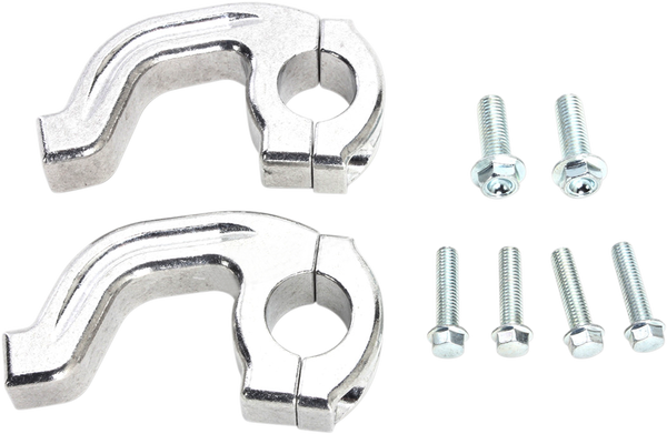 MOOSE RACING Replacement Contour Handguard Inner Mount Clamp Silver 