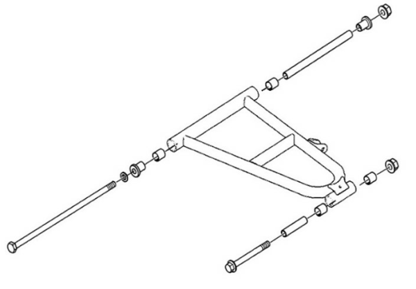 Sno-X A-Arm bushing kit lower Arctic Cat 
