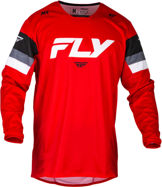 Tricou MX Fly Kinetic 534 Rosu/Gri/Alb