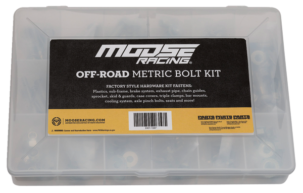 MOOSE RACING M1 Metric Bolt Kit Gray -0