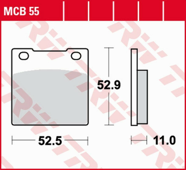 Placute frana fata TRW Organice HONDA CB 250 '77 -'84/CB / CM 400 '77 -'81/CB 650 '79 -'81/ CB 750C / K '78 -'83