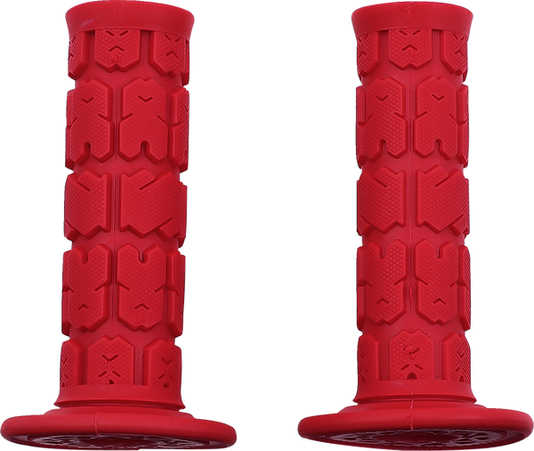 Rogue Mx Single Ply Grips Red-2