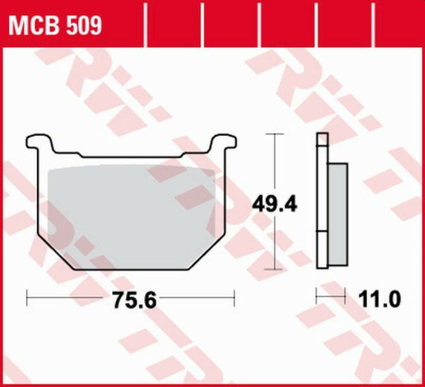 Placute frana fata TRW Organice GN 250 '82 -'99/ GSX 400 '80 -'84/ GSX 750 '80 -'87/ GS 850G / GS 1000G / GS 1100G '80 -'81/ '84 -'86