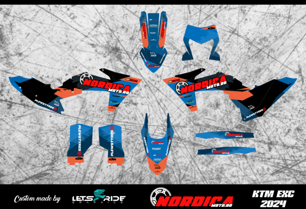 Kit stickere KTM EXC 2024 Nordicamoto