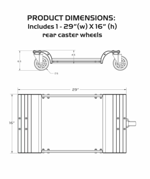 Caliber TraxWheels 2.0 wheel caster-0