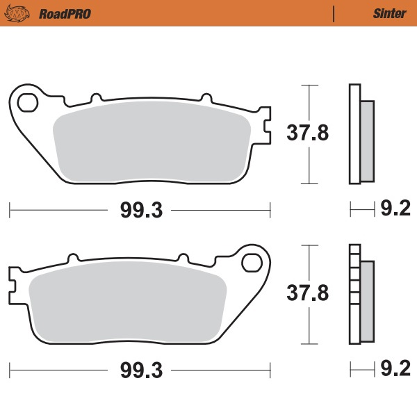 Roadpro Sinder Brake Pad Rear