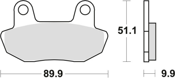 Placute frana fata TRW Organice HONDA CB 450 '84-'85/ VT 750 '83-'86