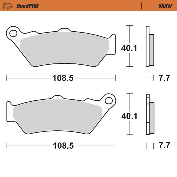 Roadpro Sinder Brake Pad Rear