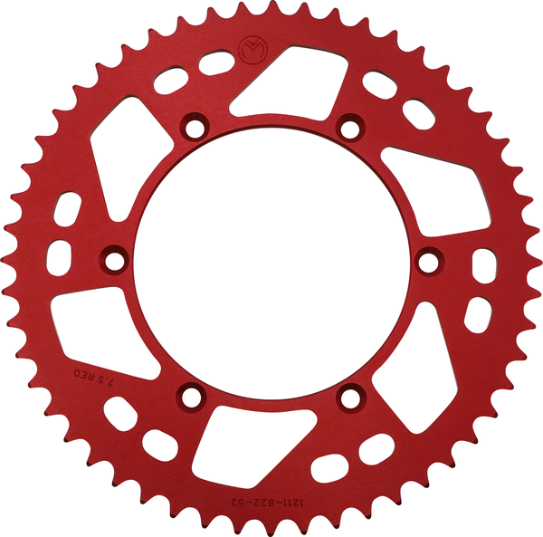 MOOSE RACING Rear Aluminum Sprocket Red -0