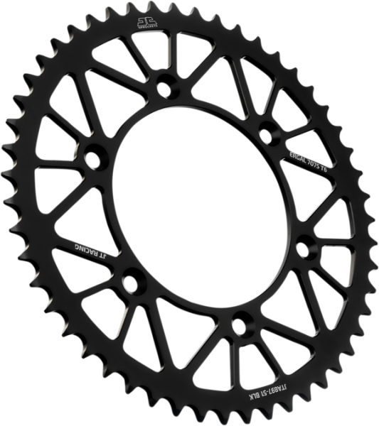 JT SPROCKETS Racelite Aluminum Rear Sprocket Black 