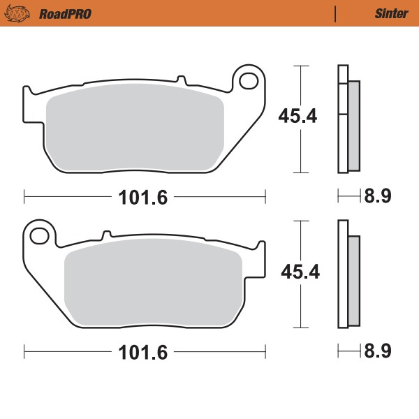 Roadpro Sinder Brake Pad Front