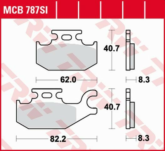 Placute frana fata TRW Sinterizate OFFROAD SUZUKI LTA / LTF 400 '08-/ LTA 450 '06-'12/ LTA 500 '09-/LTA 700 '05-'07/LTA 750 '08-