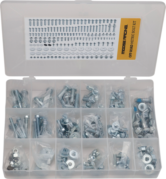 MOOSE RACING M1 Metric Bolt Kit Gray -2