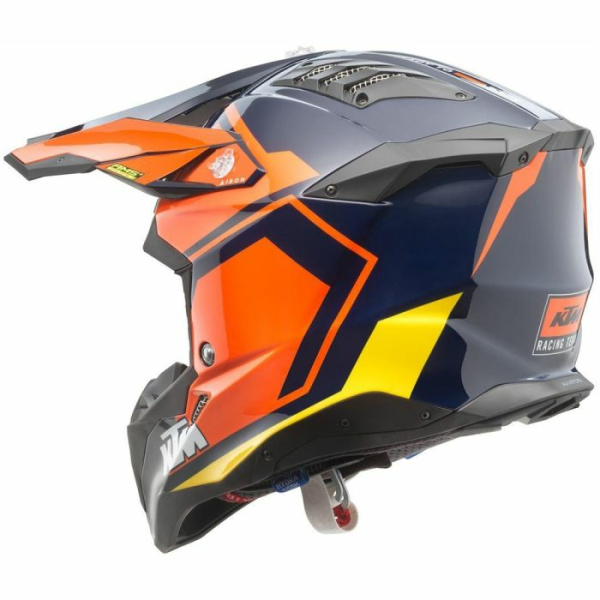 Casca KTM Airoh Aviator 3 Navy/Orange-0