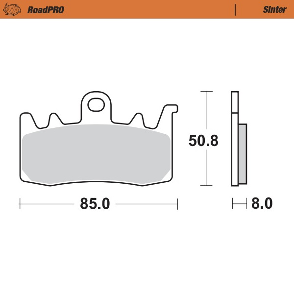 Roadpro Sinder Brake Pad Front