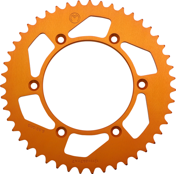 MOOSE RACING Rear Aluminum Sprocket Orange -0