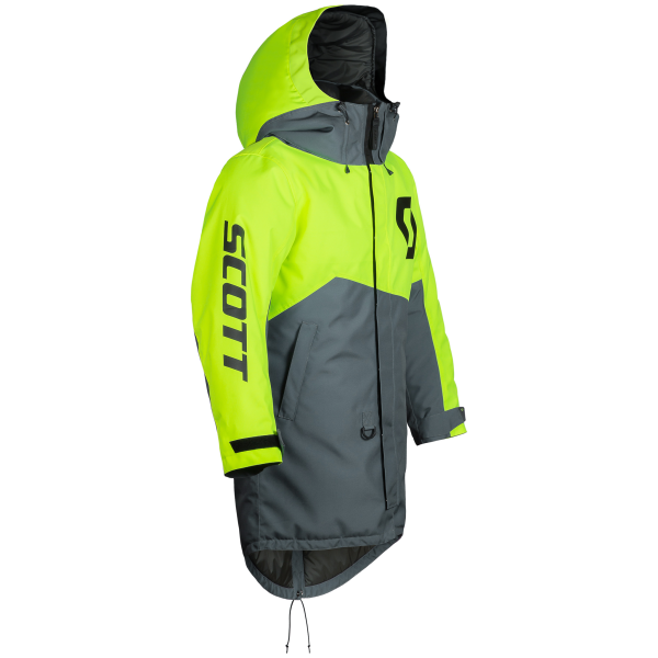 Scott Coat Warm-Up grey/neon yellow 2XS/XS-1