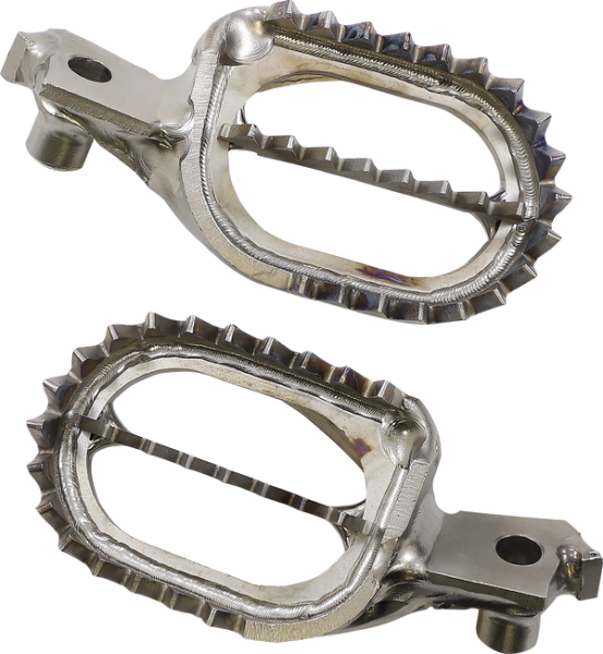 MOOSE RACING Titanium Footpegs Silver -1