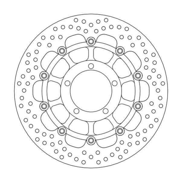 Halo Series Floating Rotor Black, Stainless Steel