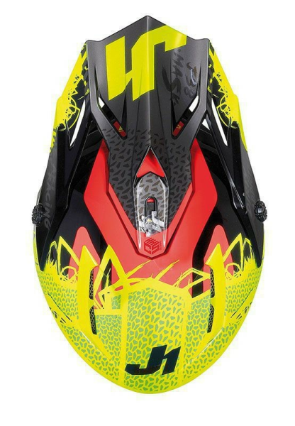 Casca JUST1 J38 Mask Fluo Yellow/Red/Black-3