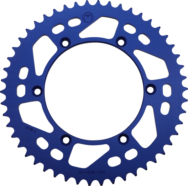 MOOSE RACING Rear Aluminum Sprocket Blue -0