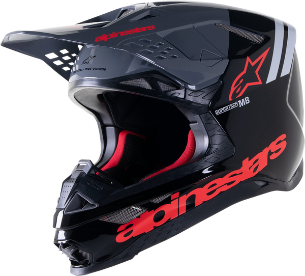 Casca Alpinestars Supertech M8 Radium 2 Black/Red-0