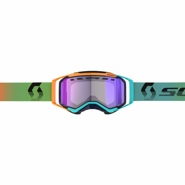 Scott Goggle Prospect Snow Cross LS blue/orange / light sensitive blue chrome-0