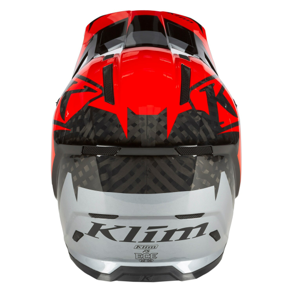 Casca Snowmobil Klim F5 ECE Amp Fiery Red - Metallic Silver-25