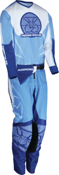 MOOSE RACING Youth Agroid Mesh Jersey Blue -2