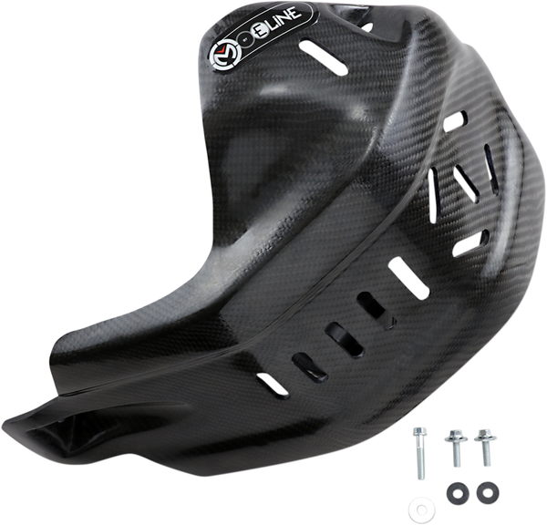 MOOSE RACING Carbon Fiber Skid Plate Black -1