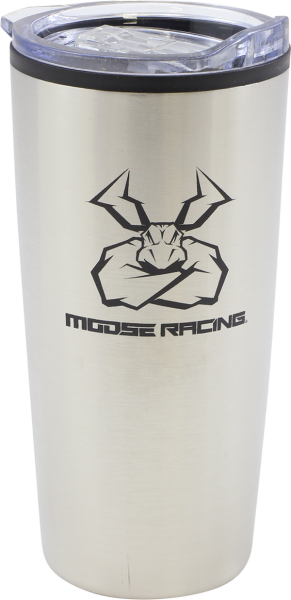 MOOSE RACING Branded Tumbler Silver 