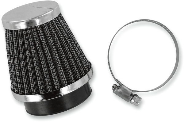 Clamp-on Pod Air Filter Chrome