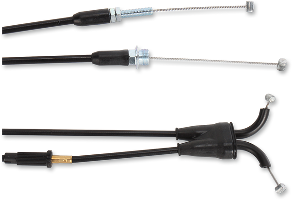 Black Vinyl Throttle Cable Black-1