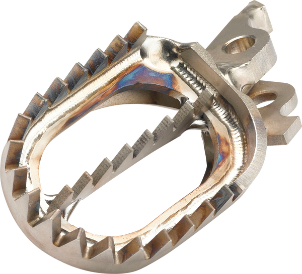 MOOSE RACING Titanium Footpegs Silver -0