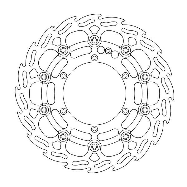 Dakar 298 Mm Front Disc Setups - Disc Black