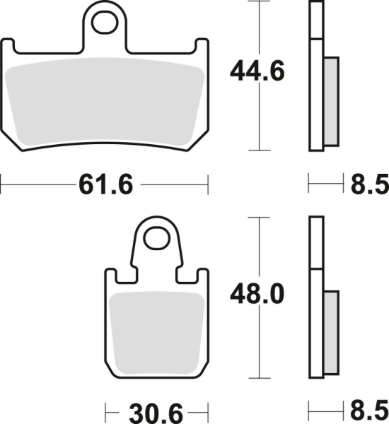 Placute frana fata TRW Sinterizate STREET YAMAHA R1 '06-'14/ MT-01 '05-'12/ XV 1700 '09-'16