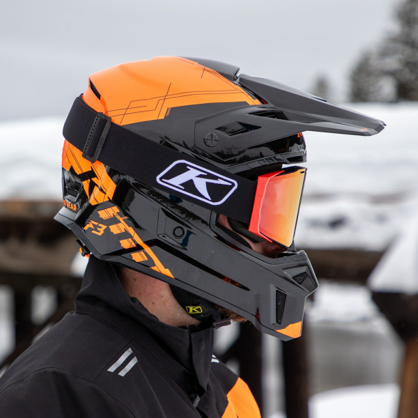 Casca Klim F3 ECE Stark Strike Orange-16