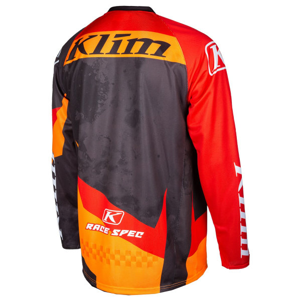 Tricou Snowmobil Klim Revolt Black - Fiery Red-16