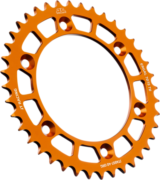 JT SPROCKETS Racelite Aluminum Rear Sprocket Orange 