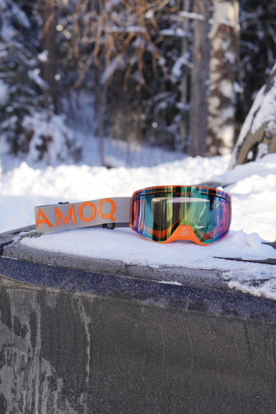 AMOQ Vision Vent+ Magnetic Goggles Gray/Orange - Gold Mirror-2