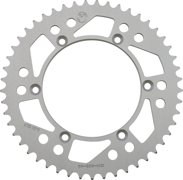 MOOSE RACING Rear Aluminum Sprocket Silver -0