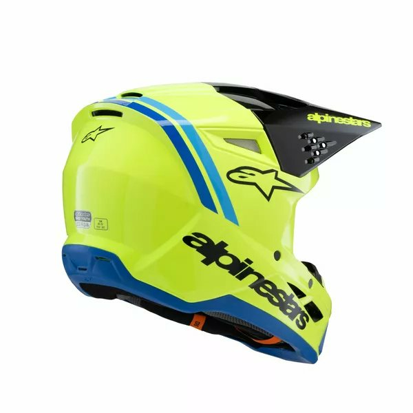 Alpinestars Youth S-m3 Radium Helmet Black, Blue, Yellow -0