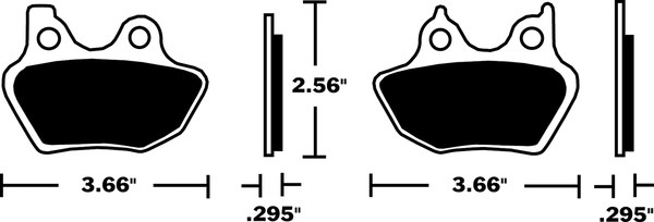 Sintered Metal Harley/buell Brake Pads-0