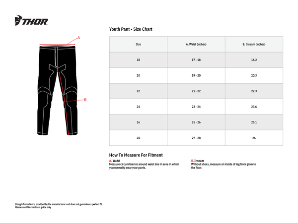 Pantaloni Copii Thor Pulse Racer Orange/Midnight-4