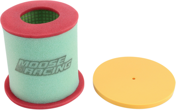 MOOSE RACING Pro Air Filter With Cage Green, Red, Yellow 