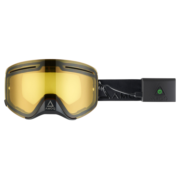 AMOQ Vision Vent+ Magnetic Goggles HEATED Blackout - Yellow-0