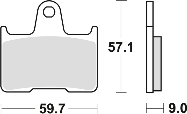 Placute frana spate TRW Sinterizate STREET SUZUKI GSXR 600 '04-'05/GSF 650 '05-'06/GSXR 750 '04-'05/GSX 1400 '01-'07