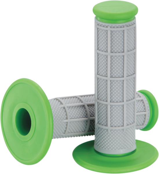 MOOSE RACING Qualifier Grips Gray, Green 