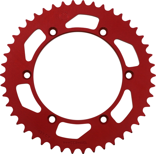 MOOSE RACING Rear Aluminum Sprocket Red -0