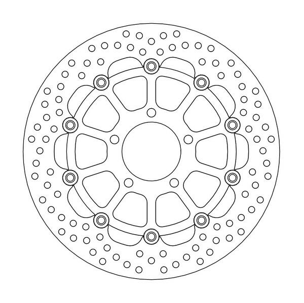 Halo Series Floating Rotor Black, Stainless Steel